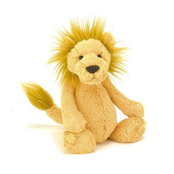 🎉LAST ONE🎉 Jellycat 8 in Small Bashful Lion Plush Toy - NWT - Picture 1 of 6